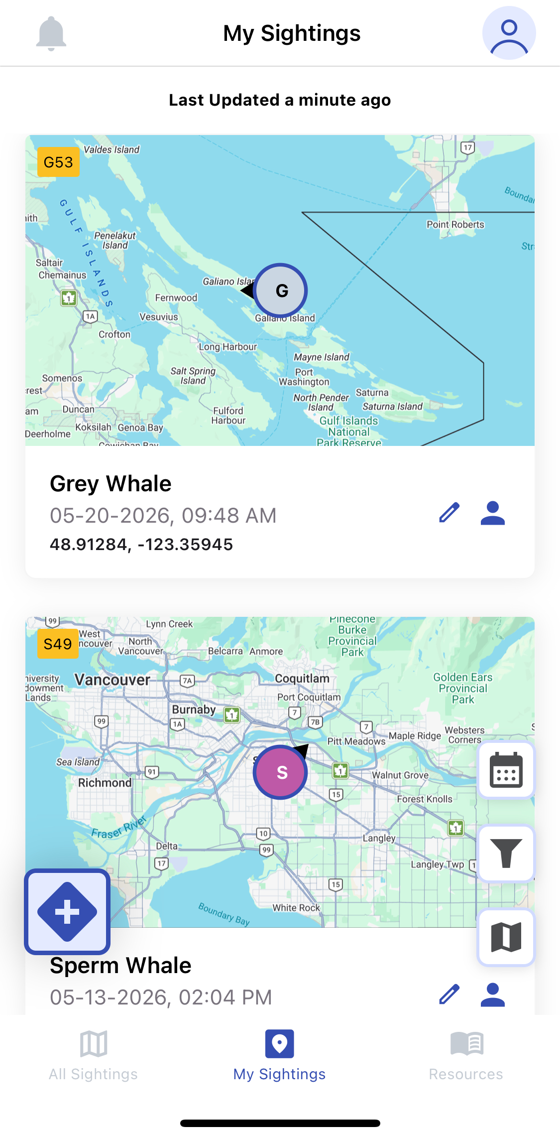 wras_app_v1.20.6_my_sightings.jpeg